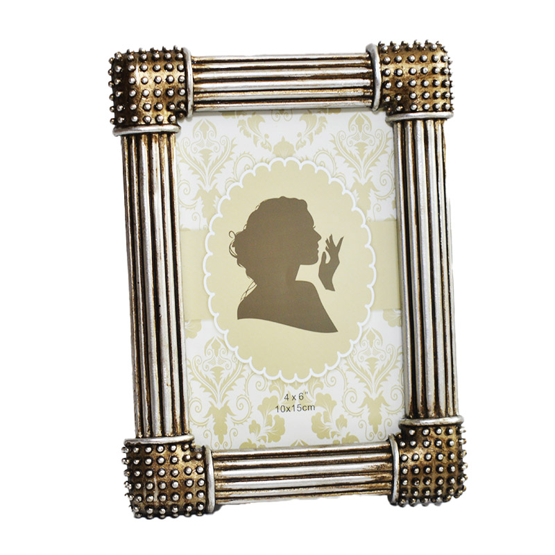 Vintage Roman Column Rivet Resin Photo Frame 4x6 Inch