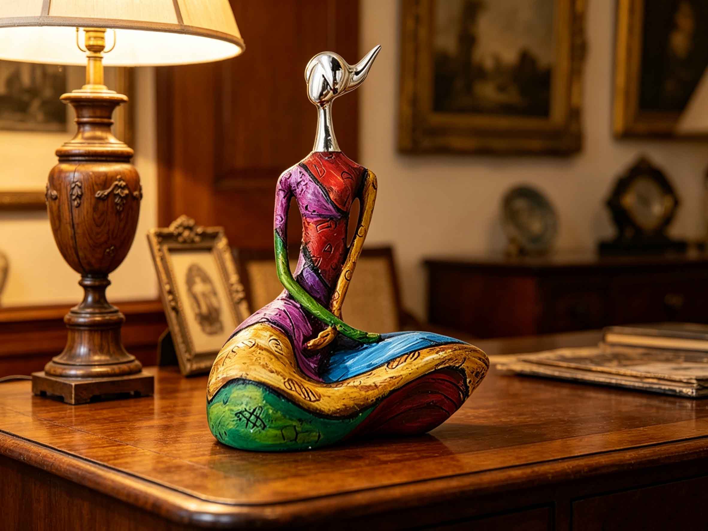 Unique abstract lady statue